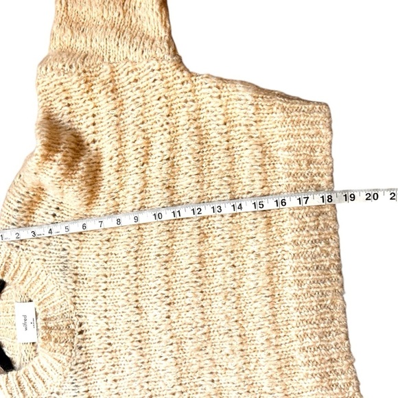Aritzia Wilfred Lune Alpaca Sweater- Cropped Crewneck Neutral Sweater- Medium - Picture 13 of 13